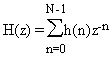 FIR Z transform